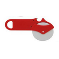 Pizza Cutter W/Bottle Opener - Red